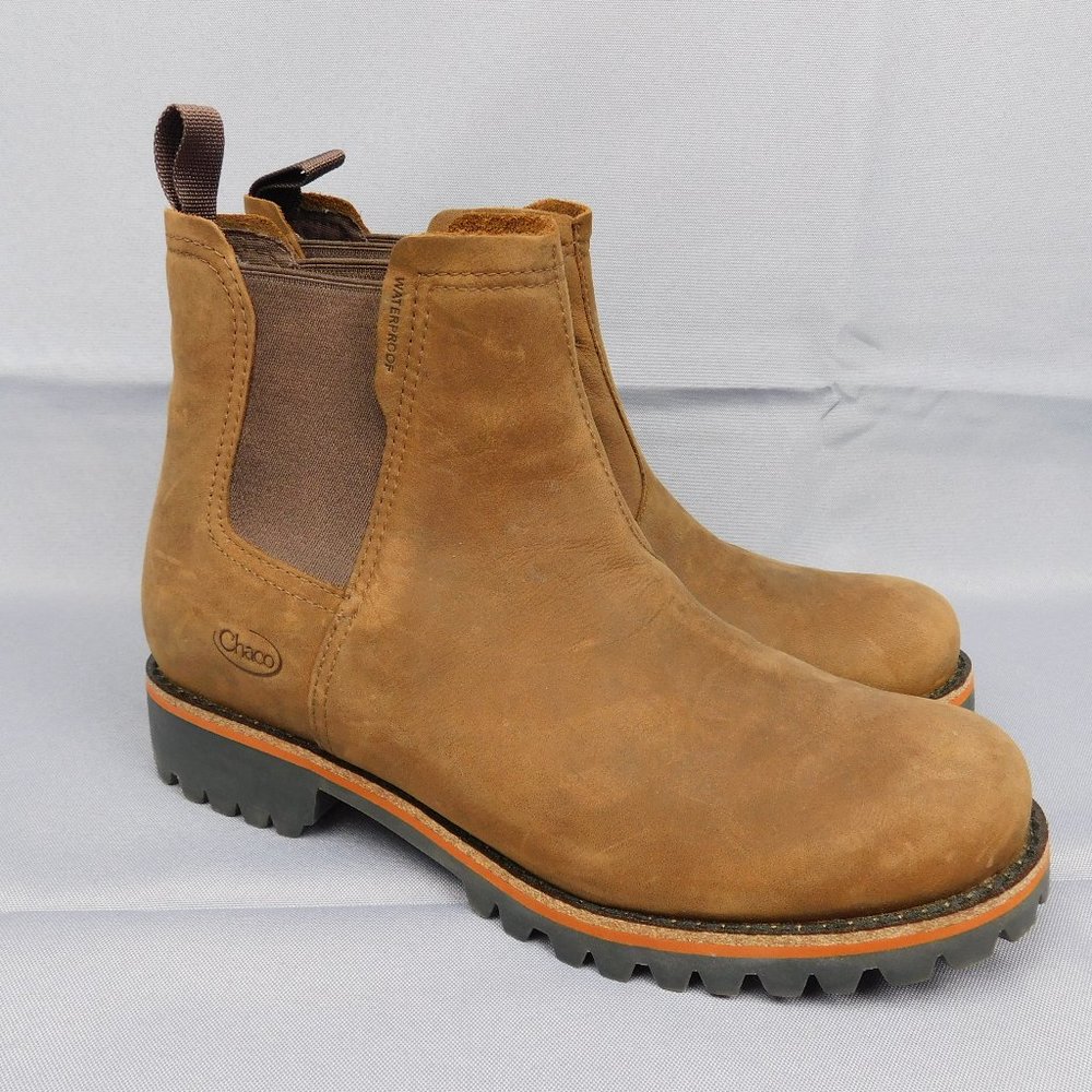 Chaco Tan Cataluna Chelsea Ankle Boots 8